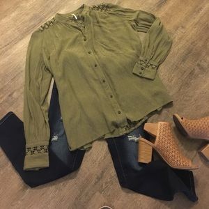 Free People best button down blouse